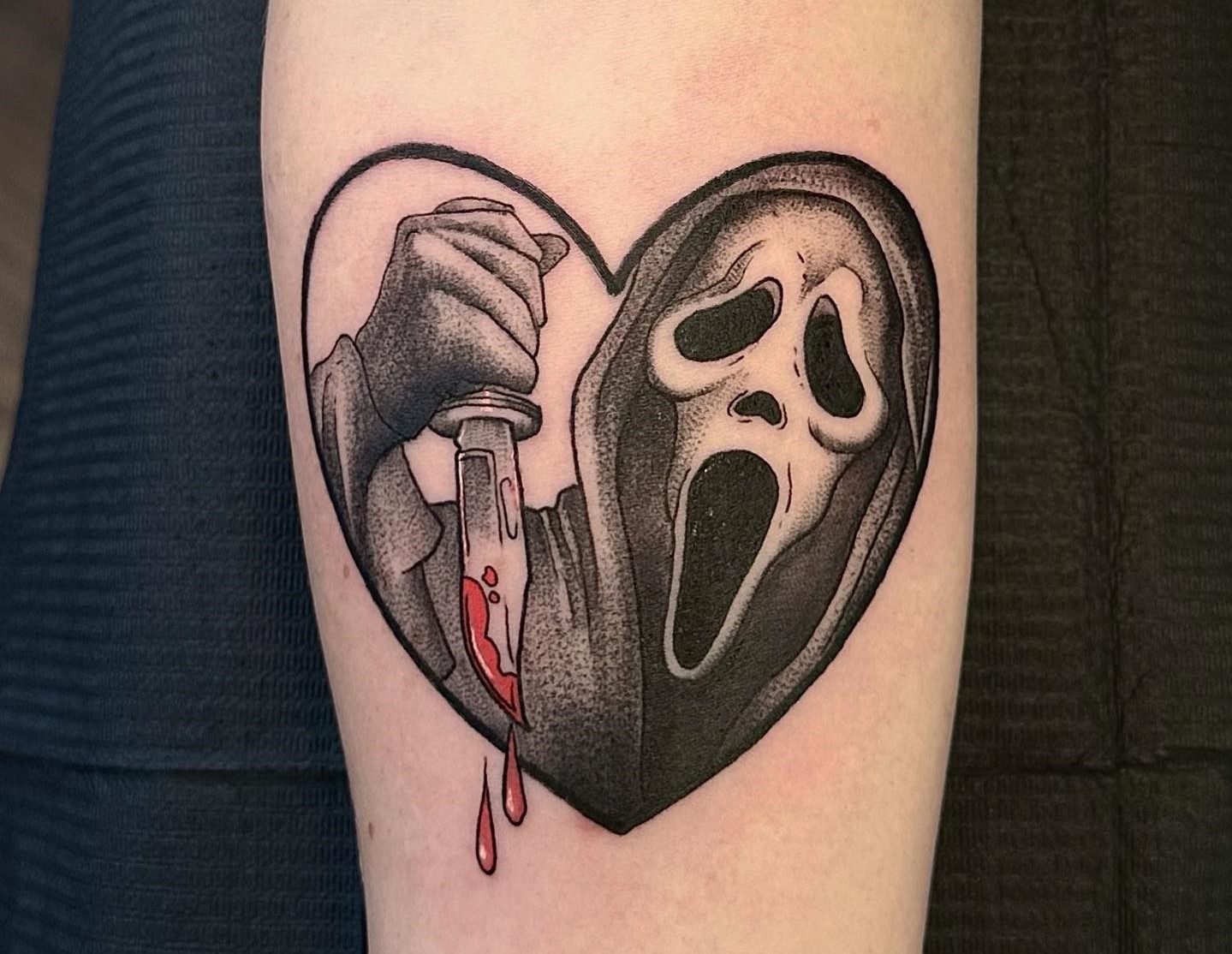 Ghostface Traditional Tattoo Art Print  Scream  90s Movie  Slasher  Movies  Flash Art  Halloween Art  Horror Art  Horror Villains  Drawstax