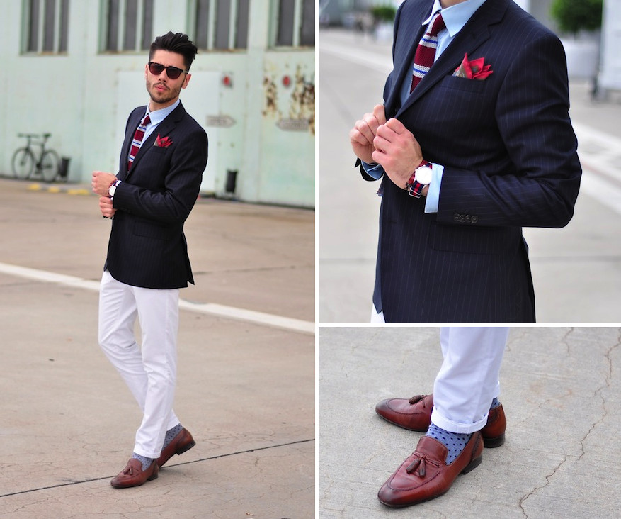 Casual in Red Loafers
