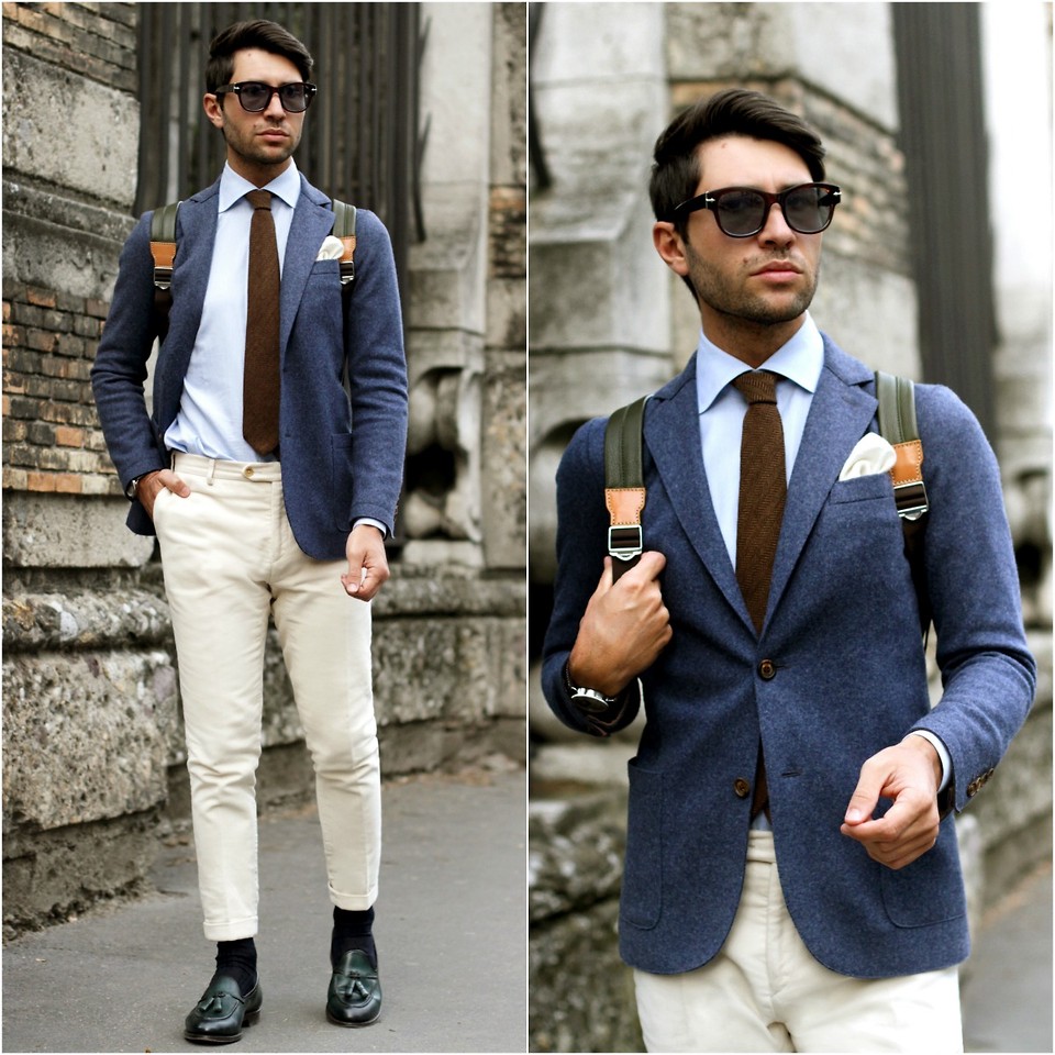 suit with Chinos