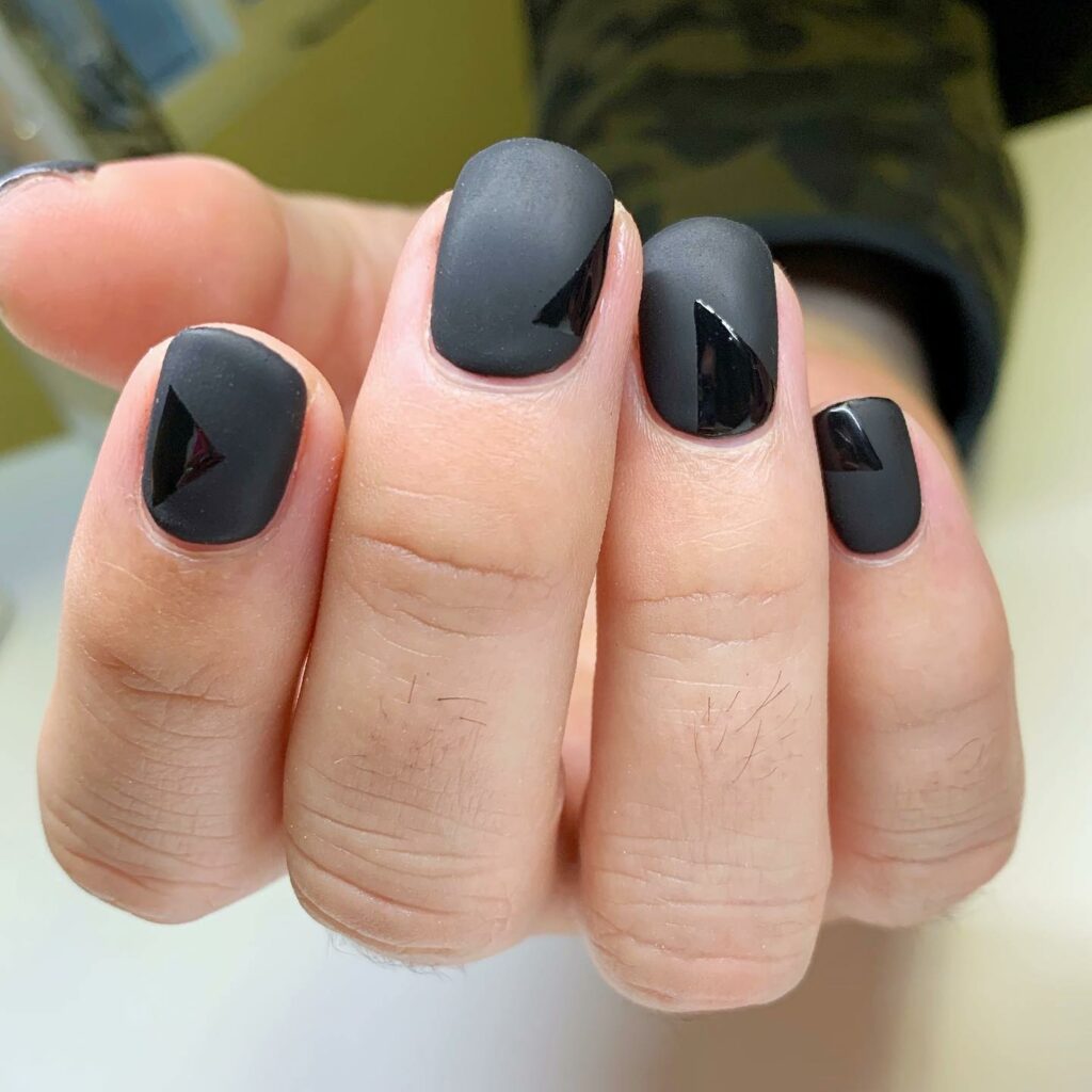 Matte Black Nails