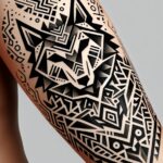 Latest Tribal Wolf Tattoo Designs