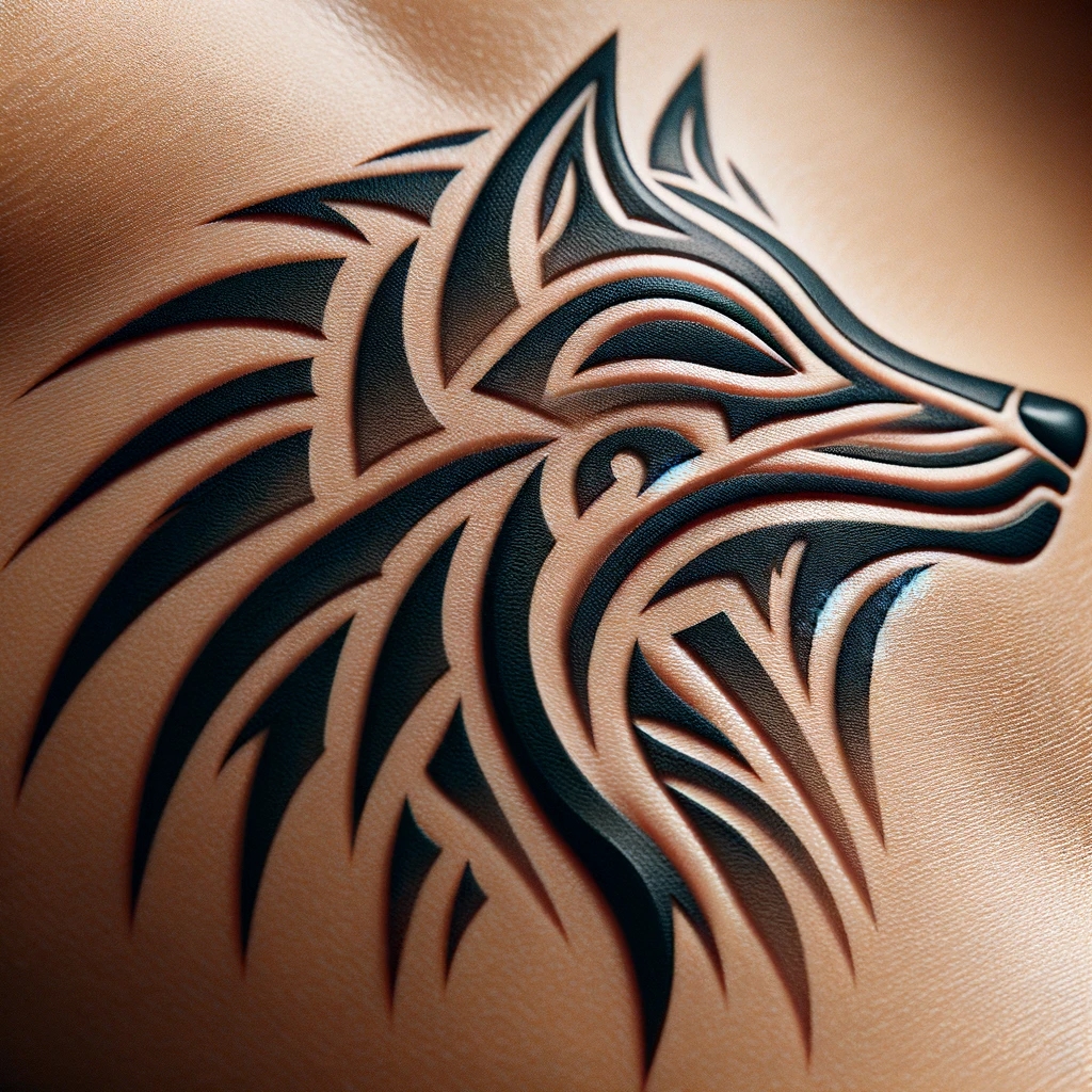 Fierce Freedom: The Ultimate Tribal Wolf Tattoo