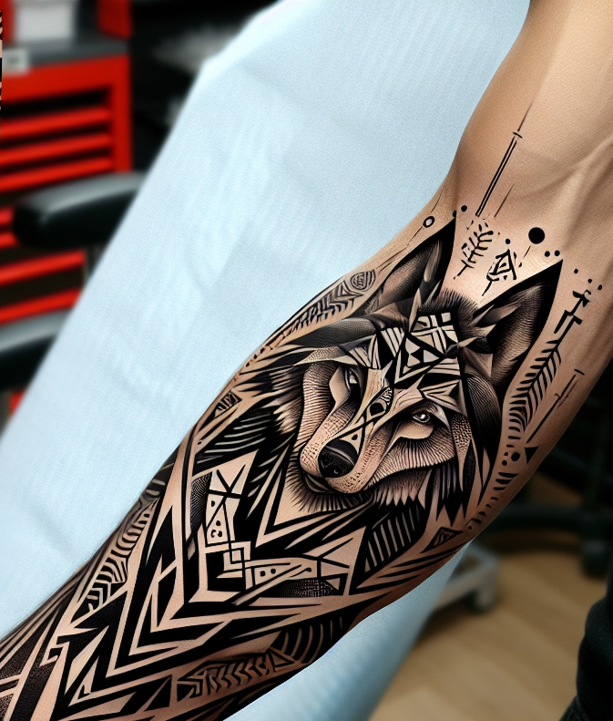 Bold Tribal Wolf: A Symbol of Strength and Freedom