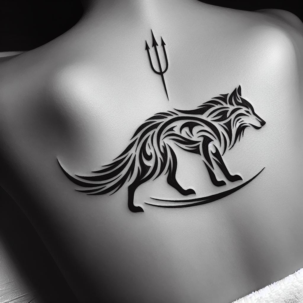 Wild and Free: Tribal Wolf Tattoo